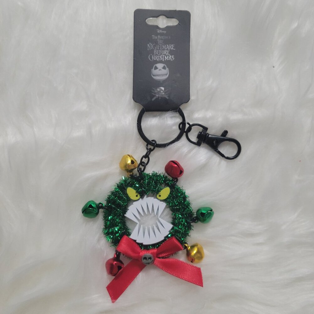 Disney Nightmare Before Christmas Wreath Keychain